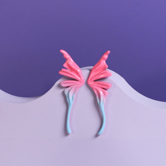Airbrush Butterfly Wing Earrings